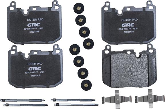 GRC GMD1875 - Set placute frana,frana disc aaoparts.ro