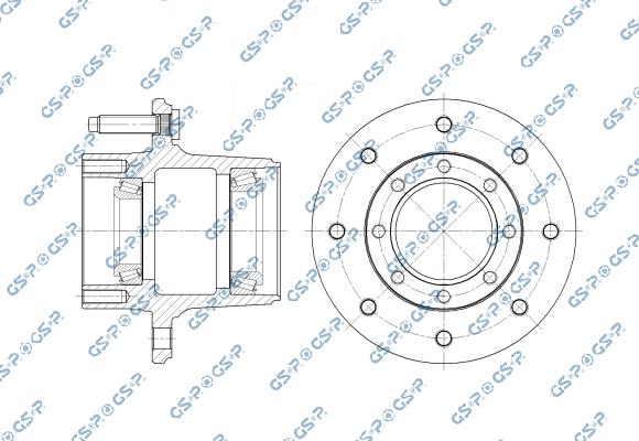 GSP 9257001 - Butuc roata aaoparts.ro