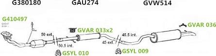 GT Exhausts G931158 - Sistem de esapament aaoparts.ro
