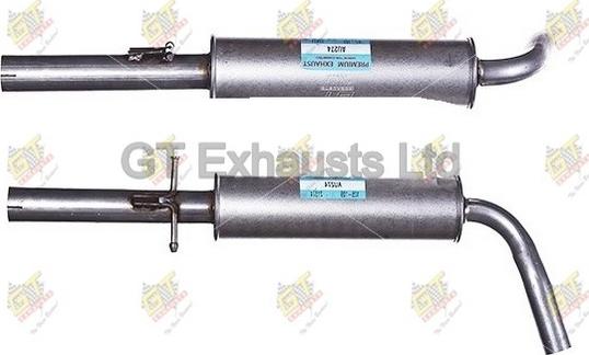 GT Exhausts GAU274 - Toba esapamet intermediara aaoparts.ro