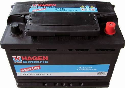Hagen 57412 - Baterie de pornire aaoparts.ro