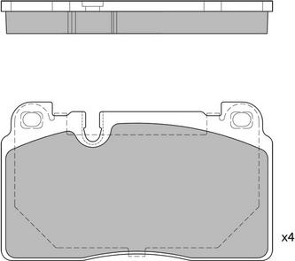 BENDIX 511287 - Set placute frana,frana disc aaoparts.ro