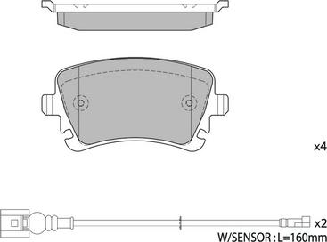 Hagen GP1818 - Set placute frana,frana disc aaoparts.ro