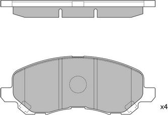 Hagen GP1360 - Set placute frana,frana disc aaoparts.ro