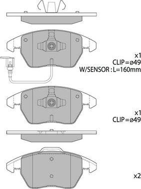 Hagen GP2098 - Set placute frana,frana disc aaoparts.ro