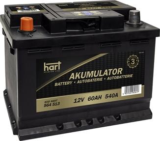 Hart 564 513 - Baterie de pornire aaoparts.ro
