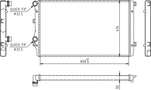 Hart 605 992 - Radiator, racire motor aaoparts.ro