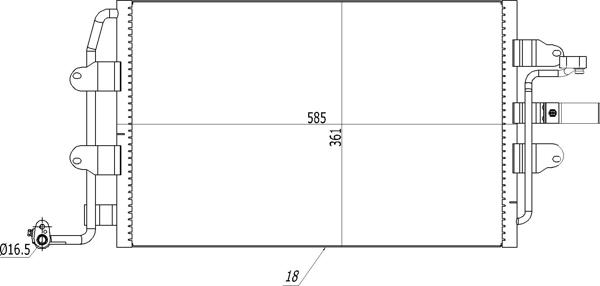 Hart 606 209 - Condensator, climatizare aaoparts.ro