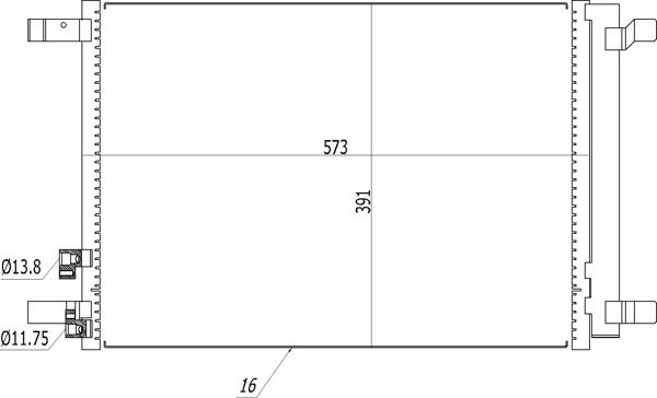 Hart 614 511 - Condensator, climatizare aaoparts.ro