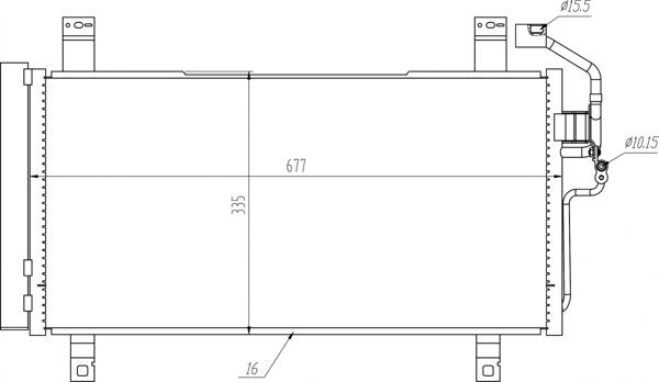 Hart 621 619 - Condensator, climatizare aaoparts.ro
