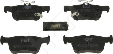 Hart 256 958 - Set placute frana,frana disc aaoparts.ro