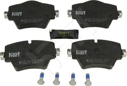 Hart 256 556 - Set placute frana,frana disc aaoparts.ro