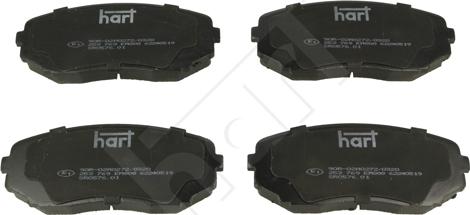 Hart 253 769 - Set placute frana,frana disc aaoparts.ro