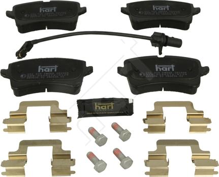 Hart 252 929 - Set placute frana,frana disc aaoparts.ro
