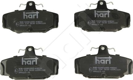 Hart 219 114 - Set placute frana,frana disc aaoparts.ro
