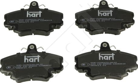 Hart 219 112 - Set placute frana,frana disc aaoparts.ro