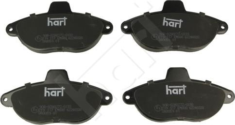 Hart 219 117 - Set placute frana,frana disc aaoparts.ro