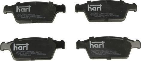 Hart 219 120 - Set placute frana,frana disc aaoparts.ro