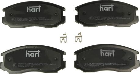 Hart 215 258 - Set placute frana,frana disc aaoparts.ro