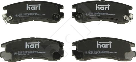 Hart 215 233 - Set placute frana,frana disc aaoparts.ro