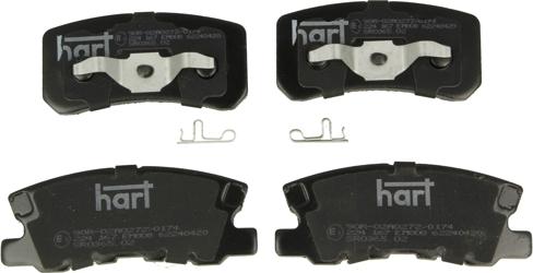 Hart 224 167 - Set placute frana,frana disc aaoparts.ro