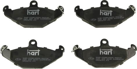 Hart 220 168 - Set placute frana,frana disc aaoparts.ro