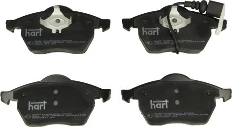 Hart 221 640 - Set placute frana,frana disc aaoparts.ro