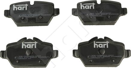 Hart 222 410 - Set placute frana,frana disc aaoparts.ro