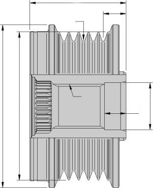 HELLA 9XU 358 038-171 - Fulie, alternator aaoparts.ro