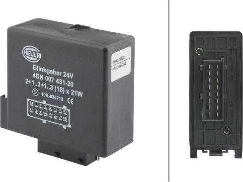 HELLA 4DN 007 431-201 - Modul semnalizare aaoparts.ro