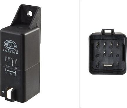 HELLA 4RV 008 188-621 - Unitate de control,bujii incandescente aaoparts.ro