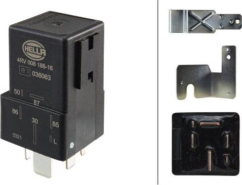 HELLA 4RV 008 188-161 - Unitate de control,bujii incandescente aaoparts.ro