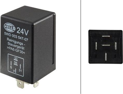 HELLA 5WD 003 547-071 - Releu, curatire far aaoparts.ro