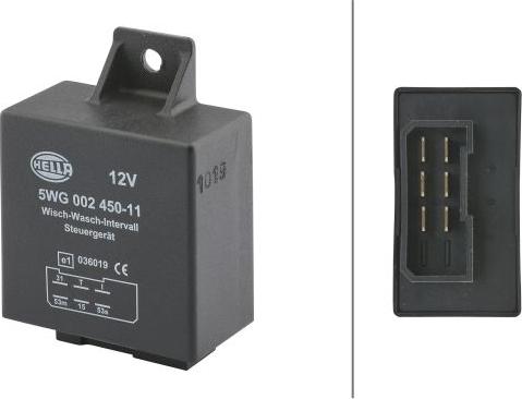 HELLA 5WG 002 450-111 - Releu, temporizare stergator parbriz aaoparts.ro