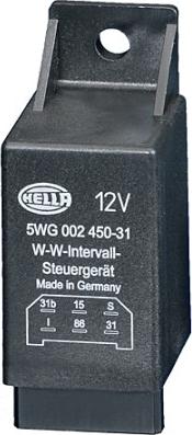 HELLA 5WG 002 450-311 - Releu, temporizare stergator parbriz aaoparts.ro