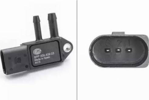 HELLA 6PP 009 409-031 - Senzor, presiune gaze evacuare aaoparts.ro