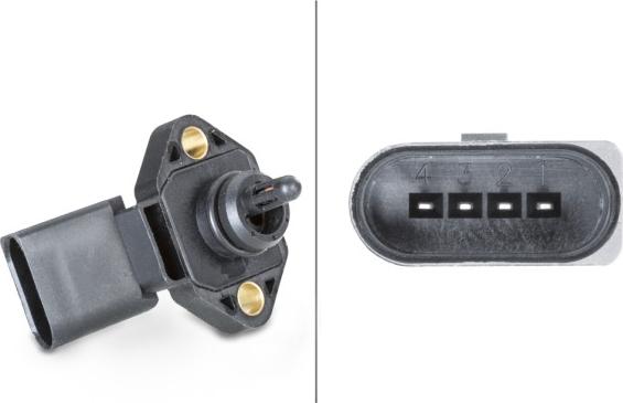 HELLA 6PP 009 400-481 - Senzor,presiune supraalimentare aaoparts.ro