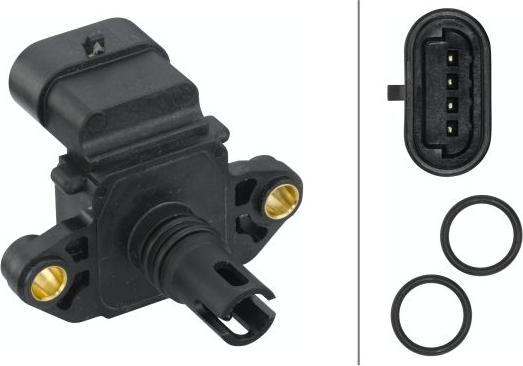 HELLA 6PP 009 400-581 - Senzor,presiune supraalimentare aaoparts.ro