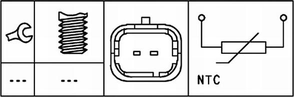 HELLA 6PT 009 309-431 - Senzor,temperatura lichid de racire aaoparts.ro