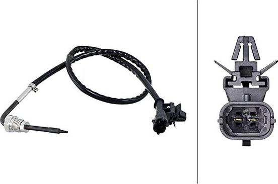 HELLA 6PT358 181-831 - Senzor, temperatura gaze evacuare aaoparts.ro