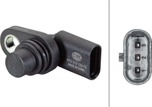 HELLA 6PU 013 122-721 - Senzor,pozitie ax cu came aaoparts.ro