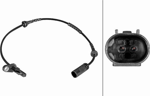 HELLA 6PU 358 216-551 - Senzor,turatie roata aaoparts.ro