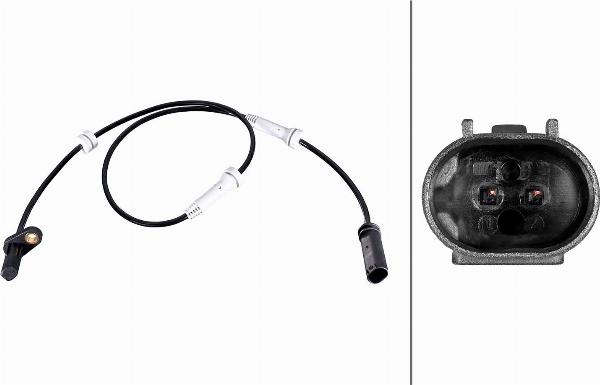 HELLA 6PU 358 216-561 - Senzor,turatie roata aaoparts.ro