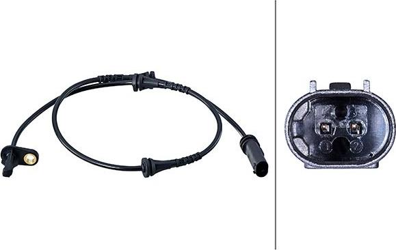 HELLA 6PU 358 216-081 - Senzor,turatie roata aaoparts.ro