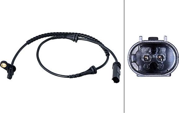 HELLA 6PU 358 216-071 - Senzor,turatie roata aaoparts.ro