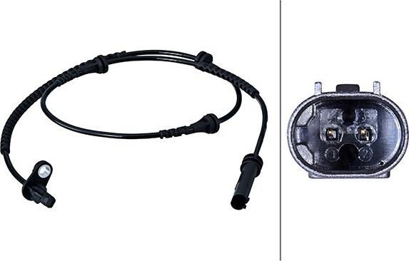 HELLA 6PU 358 216-101 - Senzor,turatie roata aaoparts.ro