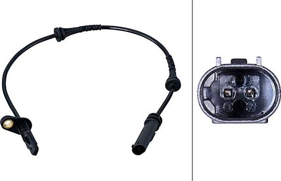 HELLA 6PU 358 216-111 - Senzor,turatie roata aaoparts.ro