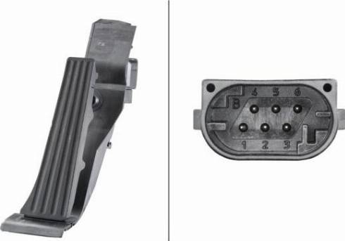 HELLA 6PV 010 946-421 - Senzor, pedala acceleratie aaoparts.ro