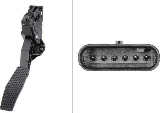 HELLA 6PV 011 554-701 - Senzor, pedala acceleratie aaoparts.ro