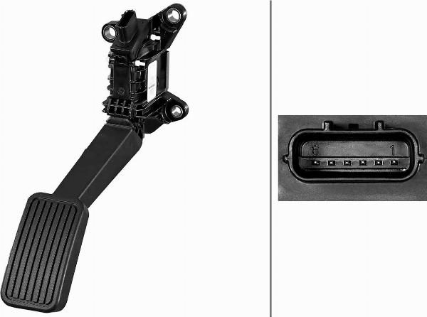 HELLA 6PV 011 673-251 - Senzor, pedala acceleratie aaoparts.ro
